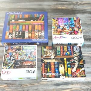 4 puzzles - Cat theme 🐈‍⬛